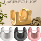 White Beauty Sleep Pillow - Contoured Memory Foam Pillow for Face & Neck Support