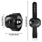 XPG Wrist Light for Outdoor Camping - Rechargeable LED Running Light with Compass and Watch for Survival and Adventure