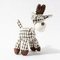 3pcs White Goofy Plush Donkey Squeaky Dog Toy - Large Interactive Chew & Cuddle Buddy