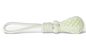 White Single Drop of Water Durable Cotton Rope Dog Toy Set (3-Pack) - Chew, Tug & Treat Dispensing Ball for Dental Health