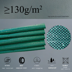 400L(Calibre80*80cm) Heavy Duty Collapsible Garden Waste Bags (Set of 2) - Large Reusable Yard Leaf Bin