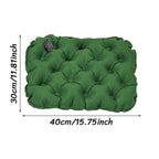 Inflatable Seat Cushion - Portable 40x30x5cm Camping Pad in Green