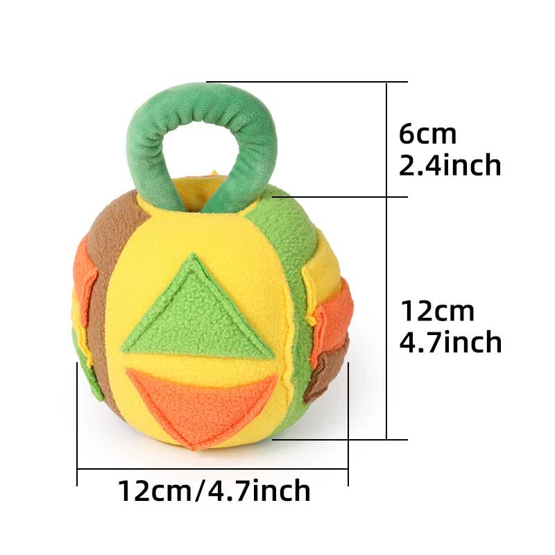 Interactive Dog Snuffle Ball Toy - Puzzle Treat Dispenser with Squeaker, green