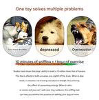 Interactive Dog Snuffle Ball Toy - Puzzle Treat Dispenser with Squeaker, blue pink