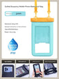 IPX8 Waterproof Phone Pouch with Inflatable Floating Layer,Touchscreen Dry Bag for Swimming(green)