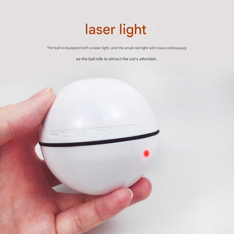 Smart USB Rechargeable Pet Interactive Rolling Ball(pink)