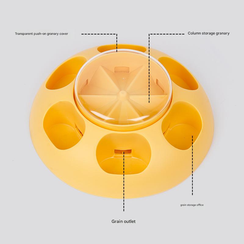 Interactive Pet Slow Feeder & Puzzle Toy - Press to Dispense Food, Improves Digestion(green)