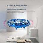 Hand-Controlled UFO Mini Drone with LED Lights & Obstacle Avoidance(blue)