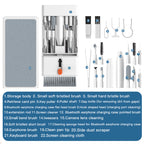 Black 22-in-1 Electronics Cleaning Kit - for Keyboards, Airpods, Laptops, Cell Phones, Cameras