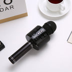 Black Bluetooth 5.0 Karaoke Microphone for Family Entertainment