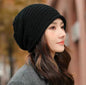 Black Warm & Stylish Women's Knitted Beanie Hats (3-Pack) - Perfect for Cold Weather Comfort