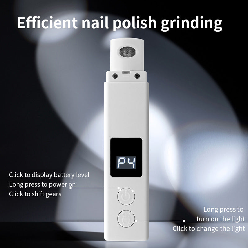 White Professional Pet Nail Grinder Kit - LCD, LED, Laser, for Dogs & Cats