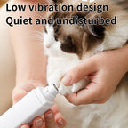 White Professional Pet Nail Grinder Kit - LCD, LED, Laser, for Dogs & Cats