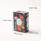 Literary Book Vase - Creative Ceramic Planter & Desk Organizer(Type B - 14x10x6.5cm)
