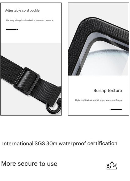 Mint Green 2-Pack Universal IPX8 Waterproof Phone Pouch with Lanyard - Touch Sensitive Case for Swimming & Outdoor Sports