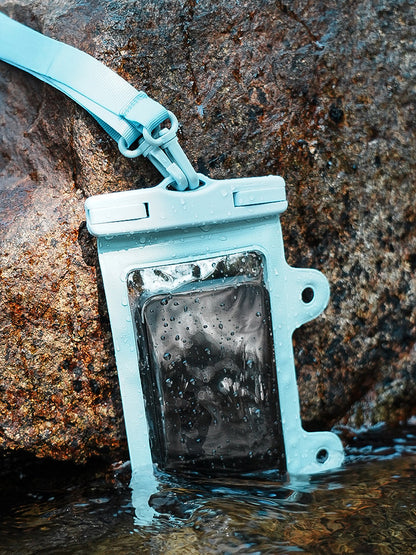 Mint Green 2-Pack Universal IPX8 Waterproof Phone Pouch with Lanyard - Touch Sensitive Case for Swimming & Outdoor Sports