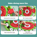 Green Interactive Pet Puzzle Feeder Toy - Slow Eating & Mental Stimulation Game for Dogs & Cats