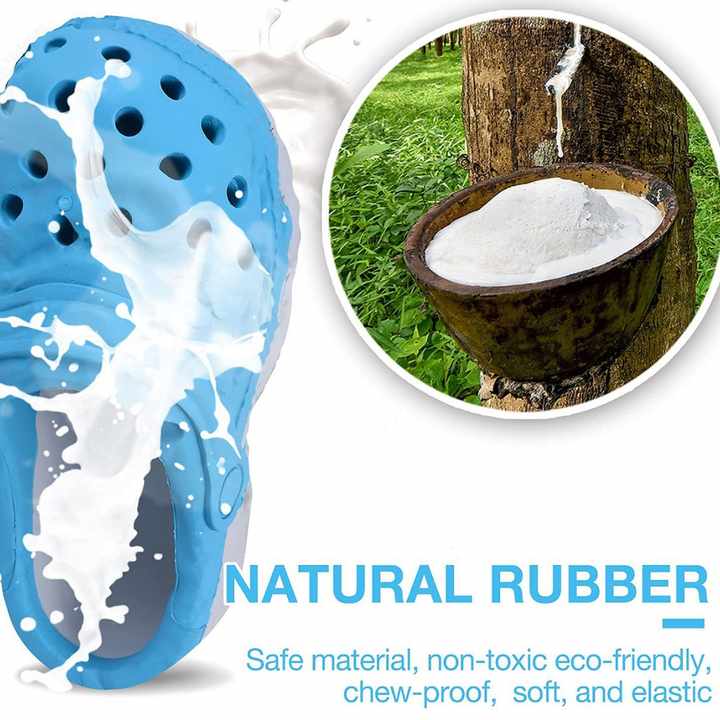 Size S Red Tough Slipper Dog Chew Toy - Natural Rubber Treat Dispenser & Teeth Cleaner for Interactive Play & Boredom Relief