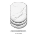 White Ergonomic Mouse Pad with 3D Silicone Gel Wrist Rest - Stylish Comfort & Support for Office & Home
