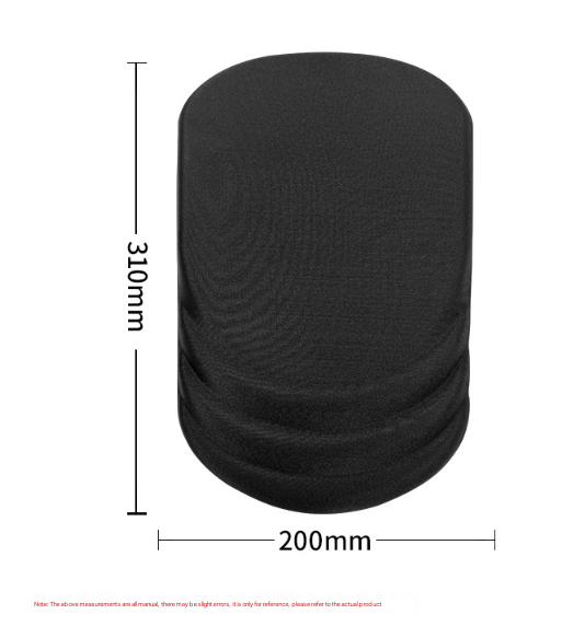 Black Ergonomic Mouse Pad with 3D Silicone Gel Wrist Rest - Stylish Comfort & Support for Office & Home