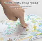 Blue Pattern Ergonomic Mouse Pad with 3D Silicone Gel Wrist Rest - Stylish Comfort & Support for Office & Home