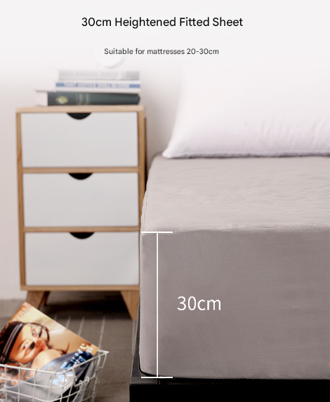 Dark Blue Queen Size Waterproof Fitted Mattress Protector - Soft & Breathable Bed Cover, Hypoallergenic, Deep Pocket (152x190x30cm)