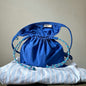 Blue 2PCS Cute Lightweight Drawstring Crossbody Phone Bag - Simple Mini Shoulder Pouch (21x22cm)