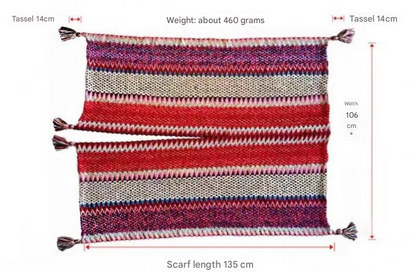 Iridescent Cozy Knitted Poncho Cape - Thick Mohair Blend Winter Shawl Wrap (106x135cm)