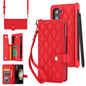 Galaxy Z Fold4 Multi-Functional Leather Wallet Case for Samsung Z Fold Series - Crossbody with Pen Slot, Quilted Design Pen Not Included