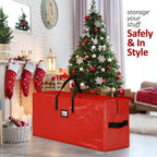 Red 165*38*76CM Durable Dustproof Christmas Tree Storage Bag