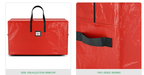 Red 165*38*76CM Durable Dustproof Christmas Tree Storage Bag