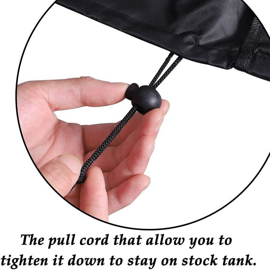 50 Gallons(52'Lx31'Wx12'H) Outdoor Gallon Cover Sun Shade for Patio, Pool, and Water Tanks