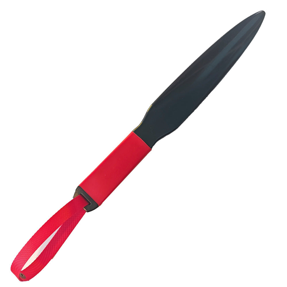 Red Handle + Red Lanyard Heavy-Duty Dog Training Pry Stick for Large Breeds, 35 cm