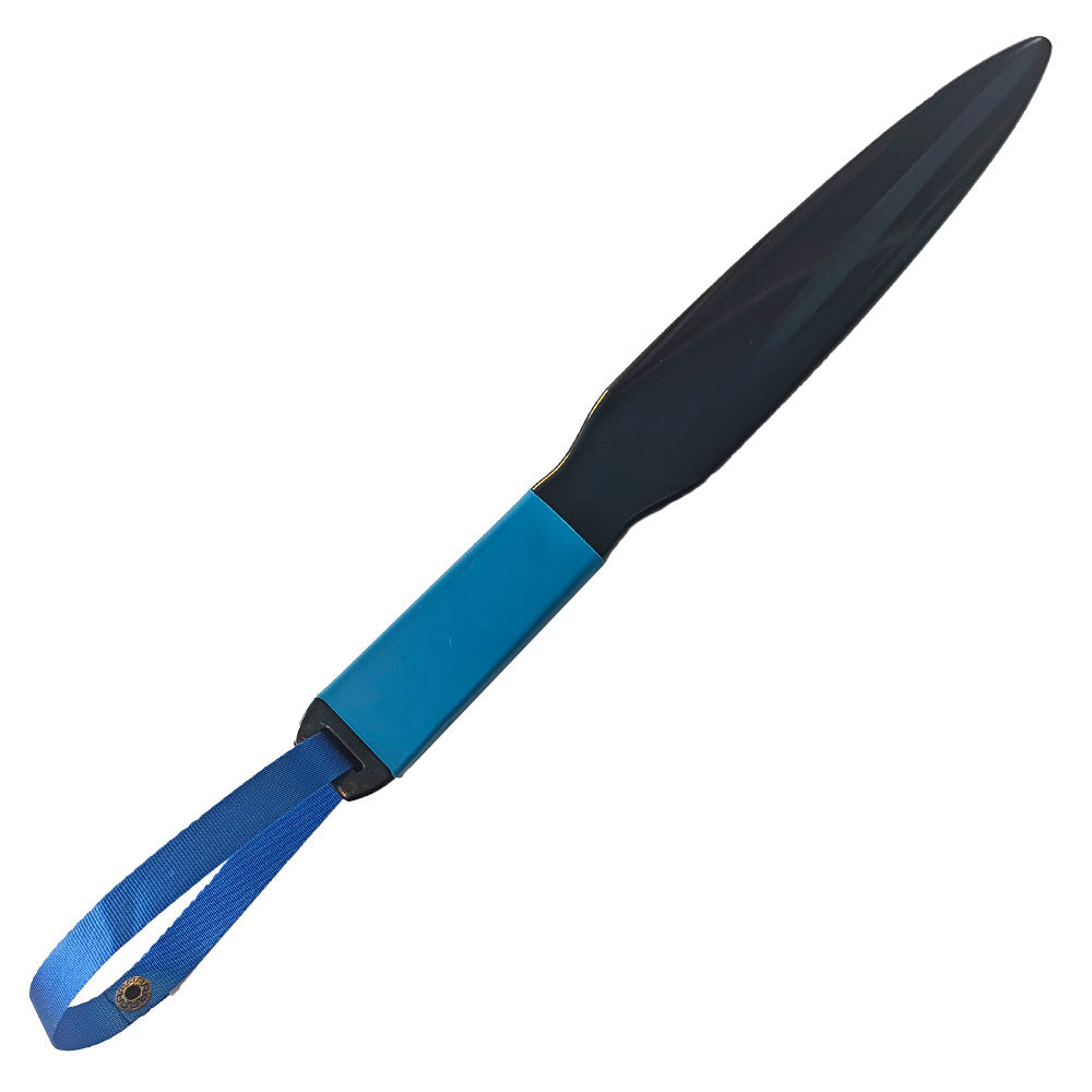 Blue Handle + Blue Lanyard Heavy-Duty Dog Training Pry Stick for Large Breeds, 35 cm