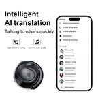 Yellow T2 AI Smart Translation Earbuds - Open-Ear OWS Bluetooth 5.4 Headphones with Simultaneous Interpretation & IPX4 Waterproof