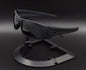 Sport Polarized Sunglasses with UV400 Protection - Multi-Layer Lens Technology(Black frame black film)