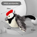Interactive Flapping Wing Bird Toy for Cats & Dogs,Motion Activated with Sound(Black Woodpecker)