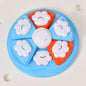 Interactive Dog Puzzle Feeder Toy - IQ Training & Slow Feeder with Anti-Skid Base(blue)