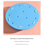 Interactive Dog Puzzle Feeder Toy - IQ Training & Slow Feeder with Anti-Skid Base(blue)