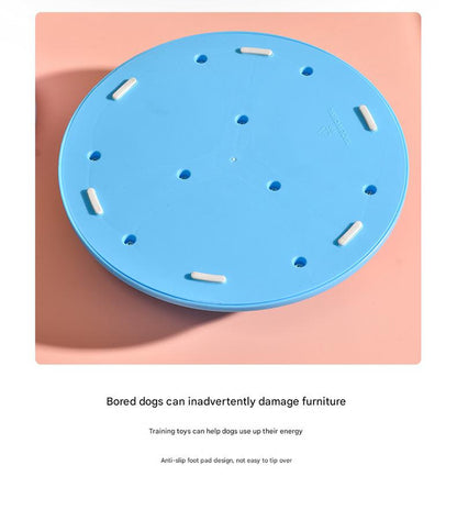 Interactive Dog Puzzle Feeder Toy - IQ Training & Slow Feeder with Anti-Skid Base(red)