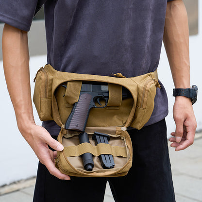 Tactical Waist Pack & Concealed Carry Bag - Multi-Pocket Fanny Pack with Adjustable Strap(Green)