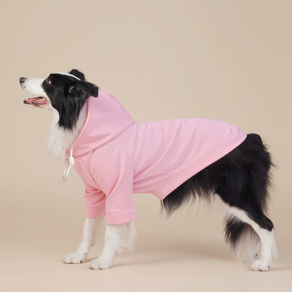 Pink Classic Dog Sweatshirt with Hood & Drawstrings - For Large Dogs (Size : 7XL)