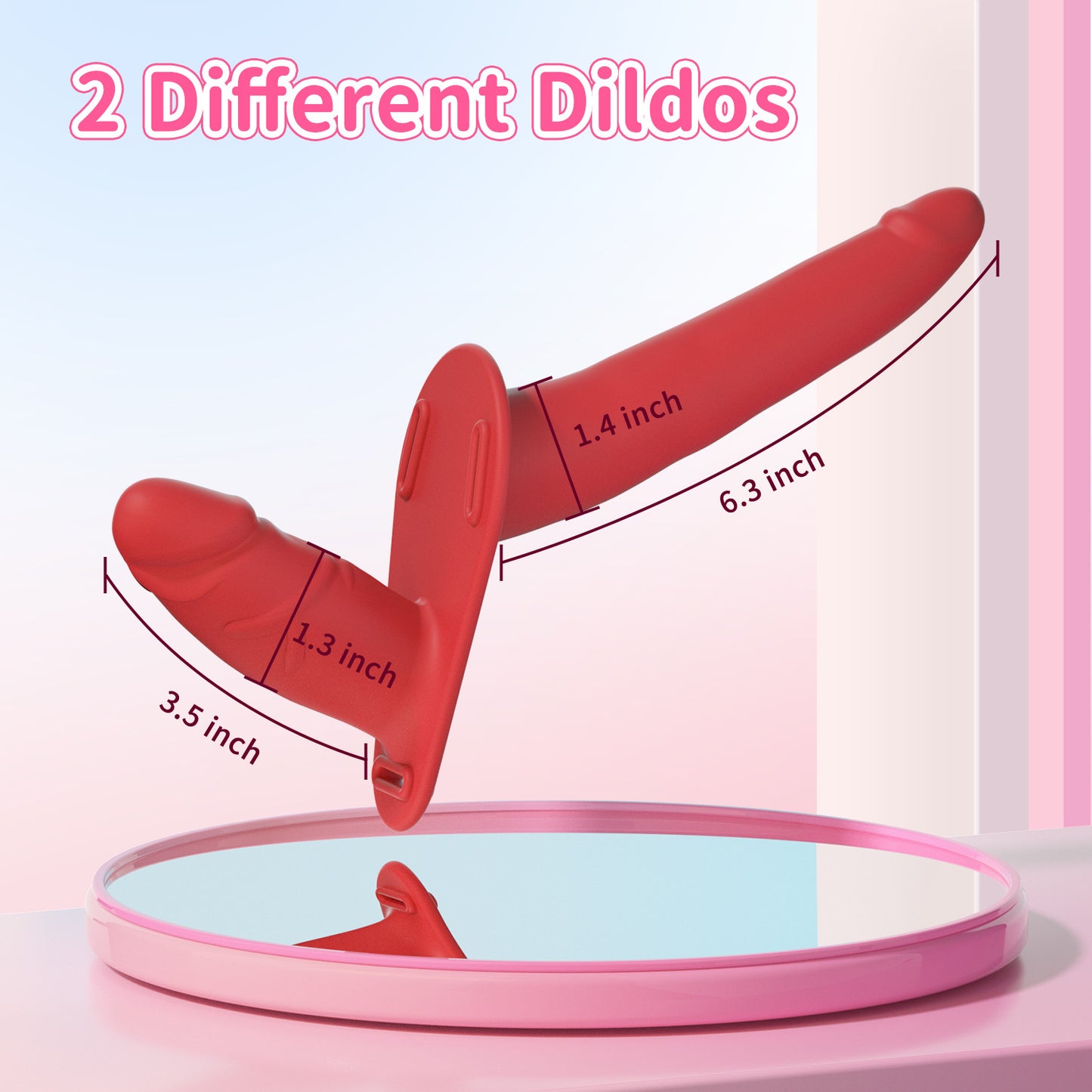 Black Versatile Unisex Dual-Ended Silicone Strap-On Dildo with Adjustable Leather Harness for Couples & Solo Play