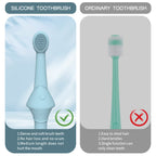 6 x Silicone Pet Toothbrush (3 Fish shape and 3 Bone shape) Beige Gentle Food-Grade Silicone Pet Toothbrush - Promotes Healthy Teeth & Gums for Dogs & Cats