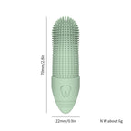 4 Pcs Beige Soft Silicone Pet Finger Toothbrush - Gentle Dental Care for Dogs & Cats, Tartar & Plaque Remover