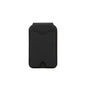 Black Chic MagSafe Wallet with Mirror & Stand - PU Leather Card Holder for iPhone 12-16 Series