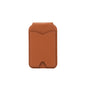 Brown Chic MagSafe Wallet with Mirror & Stand - PU Leather Card Holder for iPhone 12-16 Series