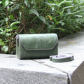 Green PU Leather Camera Bag for Fujifilm X Canon G Olympus PEN - Compact Vintage Design
