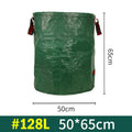 2PCS 128L(50cm*65cm) Heavy-Duty Foldable Garden Leaf Bag - Large-Capacity Horizontal Dustpan