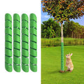 Green 4-Pack Spiral Tree Trunk Protector Guard - Flexible Sapling Bark Shield